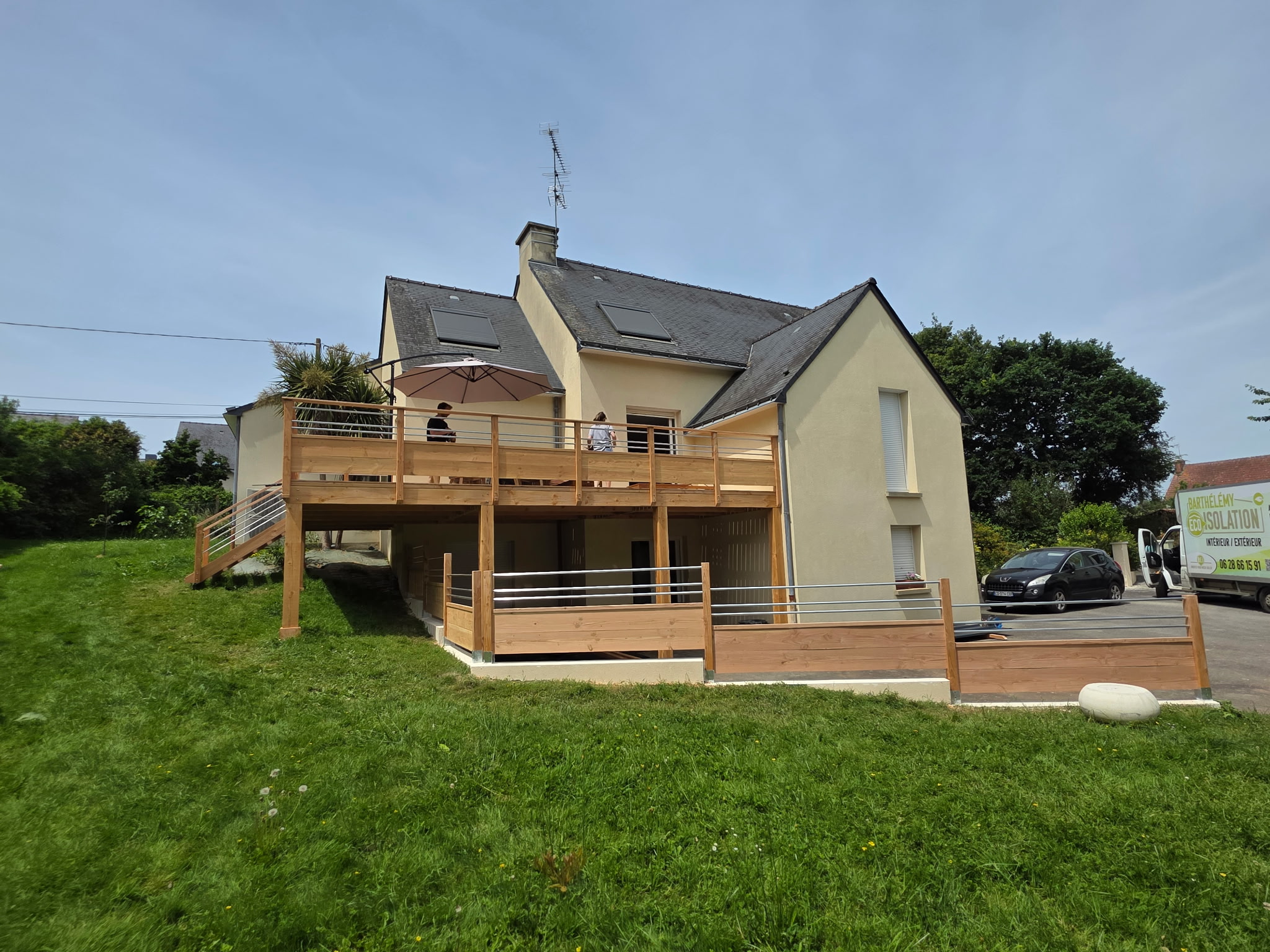 CRÉATION TERRASSE SUR PILOTIS BOIS_RÉNOVATION ÉCOLOGIQUE 